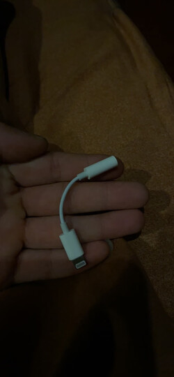 Apple Lightning/闪电 转 3.5毫米耳机插孔转换器/转换头 晒单图