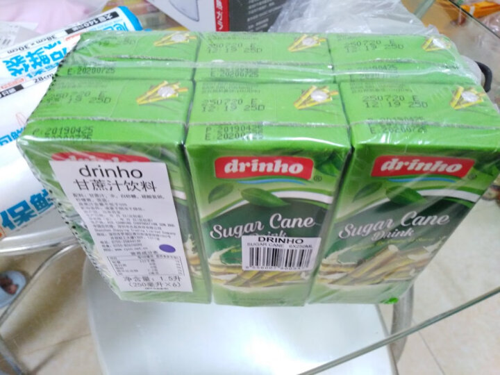 马来西亚进口 顶好（drinho） 甘蔗汁饮料 250ml*6盒 组合装 原装进口  植物饮料 清爽型水饮 冰镇口感更佳 晒单图