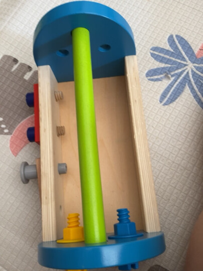 Hape木质工具箱玩具 拼拆装小小修理师工具盒套装早教3-6岁男女小孩宝宝生日礼物 晒单图