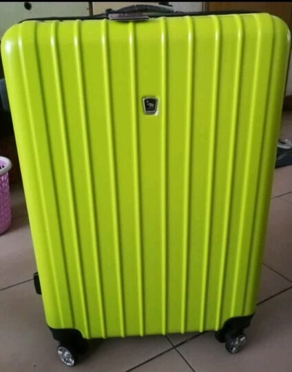 爱华仕(OIWAS)行李箱男女拉杆箱 商务旅行自营6182 密码锁飞机轮 20英寸登机箱绿色 晒单图