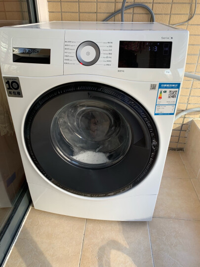 博世（BOSCH） 9公斤 变频 滚筒洗衣机 全触摸屏 静音 除菌 婴幼洗 随心控时（白色）WAU284600W 晒单图