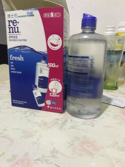 博士伦隐形眼镜护理液 清透500ml+清透120ml 晒单图