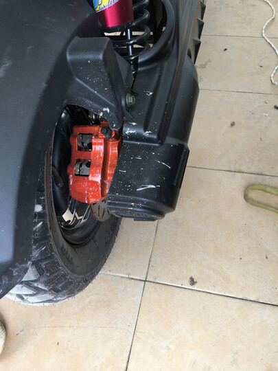 日杰(RIJIE)祖玛电动车电动摩托车电瓶车1800W72V踏板摩托车电车电摩军绿色 高配款:酒 红 超威72v20A 6个电瓶 晒单图