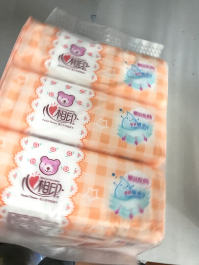 心相印婴儿抽纸 3层120抽面巾纸*18包婴儿纸巾(L plus码 母婴用纸 整箱销售) 晒单图