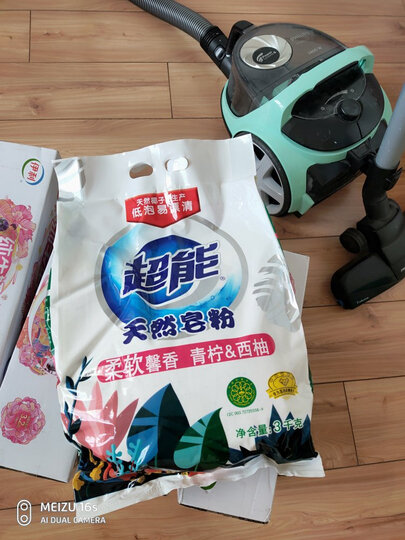 超能 天然皂粉/洗衣粉(馨香柔软)3kg 天然椰油 温和无刺激 硬水适用 低泡易漂节水 晒单图