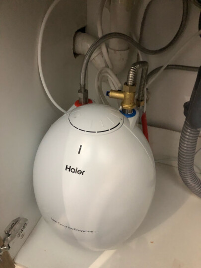 海尔（Haier）6.6升上出水小厨宝1500W家用厨房速热电热水器小巧尺寸专利防电墙ES6.6U(W) 晒单图