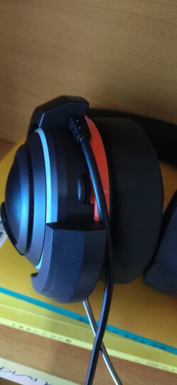 达尔优(dareu) EH736 游戏耳机 头戴式耳机带麦 电脑耳机 电竞耳机 网课学习耳机 吃鸡耳机 黑橙色 晒单图