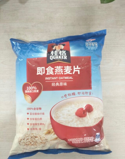 桂格早餐谷物 膳食纤维 即食燕麦片超值装1478g (新老包装随机发货) 晒单图