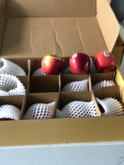 新西兰进口皇后红玫瑰苹果 特级果12粒礼盒装 单果重约130-170g 礼盒 晒单图