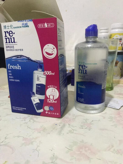 博士伦隐形眼镜护理液 清透500ml+清透120ml 晒单图