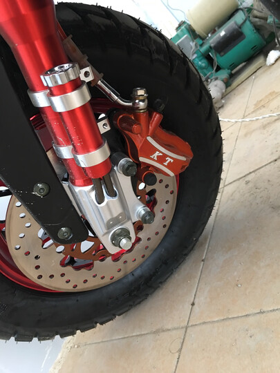 日杰(RIJIE)祖玛电动车电动摩托车电瓶车1800W72V踏板摩托车电车电摩军绿色 高配款:酒 红 超威72v20A 6个电瓶 晒单图