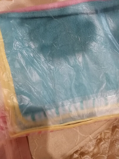 金号 毛巾家纺 纯棉卡通毛巾 小象贴布绣布艺包边 两条装 黄/绿 77g/条 65*30cm 晒单图