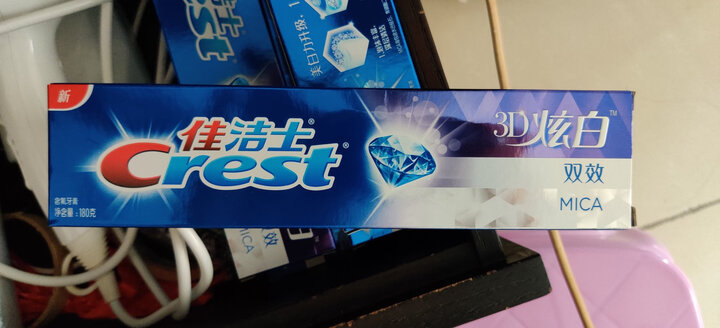 佳洁士(Crest)3D炫白双效牙膏180克(新老包装,随机发货) 晒单图