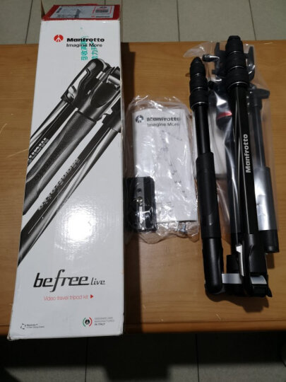 曼富图（Manfrotto）Befree 铝合金四节旋锁三脚架液压云台套装单反 承重4kg MVKBFRT-LIVE （含Befree Live液压云台） 晒单图