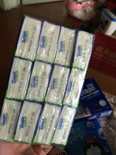 得宝(Tempo) 儿童版迷你纸手帕 4层加厚小包纸巾 7张*24包 天然无香 晒单图