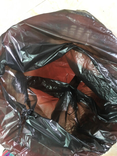 洁成 厨房加厚中号垃圾袋125只 45cm*55cm中号5卷装黑色塑料清洁袋 晒单图
