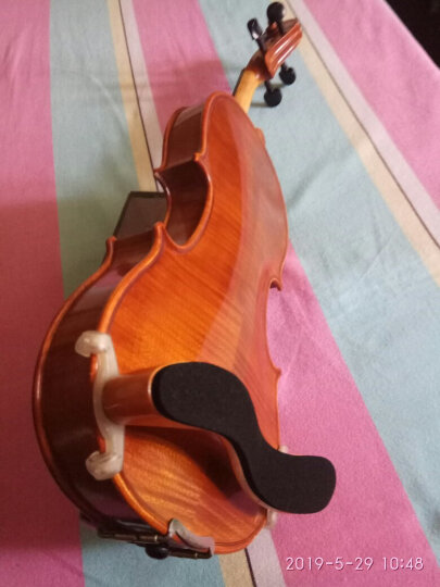 青歌P22 小提琴肩托 儿童实木海棉中提琴垫肩垫腮托 樱桃木1/2（+小提琴弦一套） 晒单图