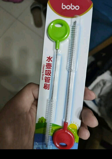 乐儿宝(bobo)宝宝学饮水杯水壶清洁刷吸管刷(2件装) 晒单图