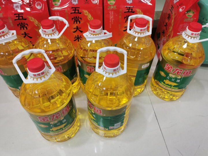 金龙鱼 食用油 非转基因 压榨 东北风味 浓香笨榨熟豆油 5L 晒单图