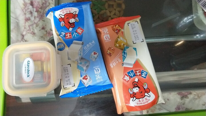 乐芝牛 芝士小食系列再制干酪(经典原味)24粒 125g/盒 晒单图
