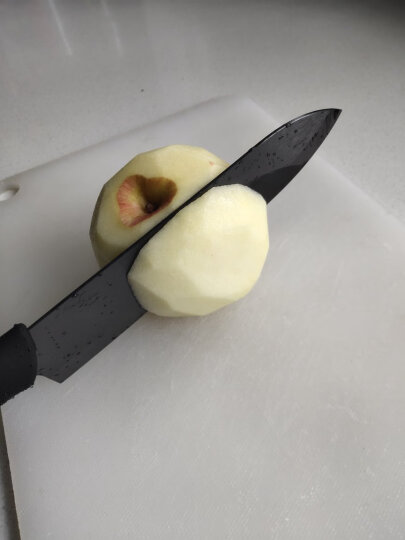 拜格（BAYCO）陶瓷刀4英寸家用黑刃水果刀削皮刀便携带刀鞘瓜果刀无需磨刀BD014 晒单图
