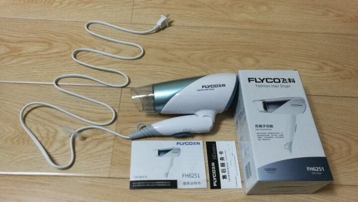 飞科(FLYCO)电吹风机家用FH6251负离子可折叠吹风筒 1600W 晒单图