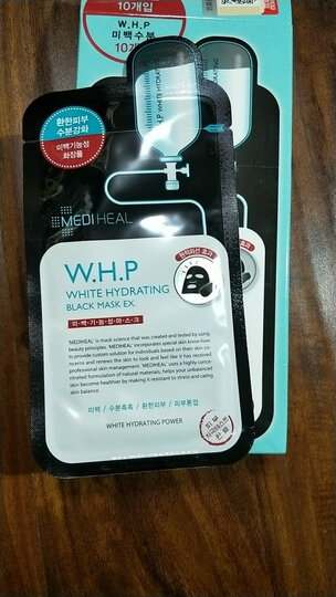 韩国进口 美迪惠尔(Mediheal)可莱丝保湿黑炭面膜10片/盒 补水保湿 男女士面膜 晒单图