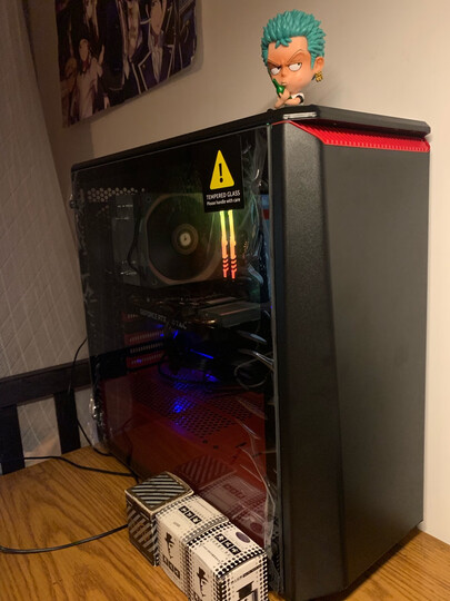 追风者(PHANTEKS) 416PTG钢化玻璃RGB信仰版 黑红 ATX水冷电脑机箱(RGB灯控/280水冷背线/独立电源仓/配风扇) 晒单图