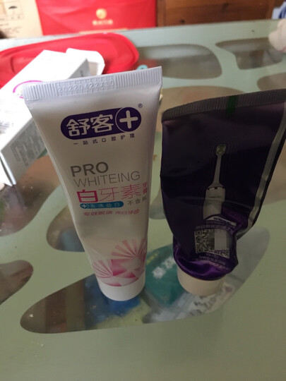 舒客 舒克专业口腔护理白牙素超强脱渍牙膏120g 晒单图