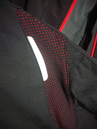 洛克兄弟(ROCKBROS) 秋冬季骑行服套装男女款抓绒骑行裤保暖长袖长裤户外单车运动服 昆仑黑红色一套(零下10度抗寒) L 晒单图