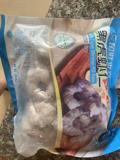 国联 翡翠生虾仁 (大号) 200g/袋 11-13只 (BAP认证) 海鲜水产 晒单图