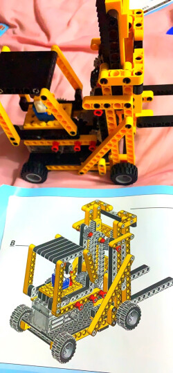万格组装拼插积木物理工程电动机械模型制作儿童玩具科教教具 多米诺骨牌 月球车风车286片电动 晒单图