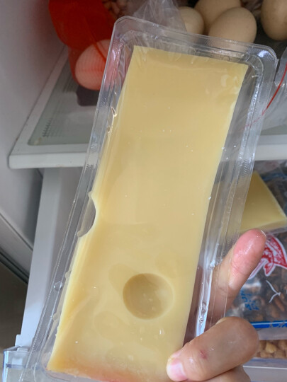 瑞慕（SWISSMOOH） 瑞士进口大孔原制奶酪块芝士100%干酪含量乳酪埃曼塔奶酪200g*2 晒单图
