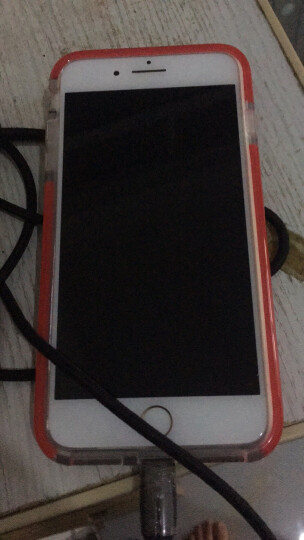ESCASE 苹果7/8 Plus手机壳 iPhone7Plus手机套 双色抗震全包硅胶软套彩色边框四角防摔2米ES-78曜石黑 晒单图