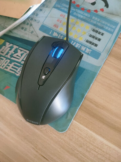 双飞燕（A4TECH) N-810FX 有线鼠标 笔记本台式电脑办公鼠标人体工学 USB接口大手鼠标 绅士哑黑  晒单图