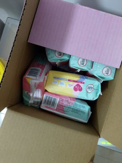 高洁丝Kotex 亲亲棉放肆睡日夜组合12包98片(240mm日用*70片+280mm夜用*16片+420mm超长夜用*12片)卫生巾套装 晒单图