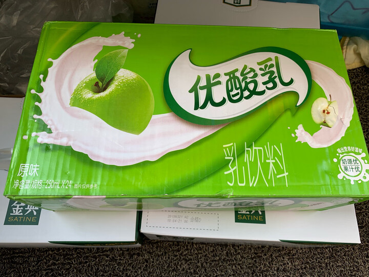 伊利 优酸乳果粒酸奶饮品芒果味245g*12盒 晒单图