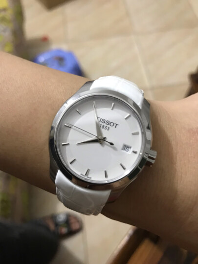 天梭(TISSOT)瑞士手表 库图系列皮带石英女士腕表送女友T035.210.16.011.00 晒单图