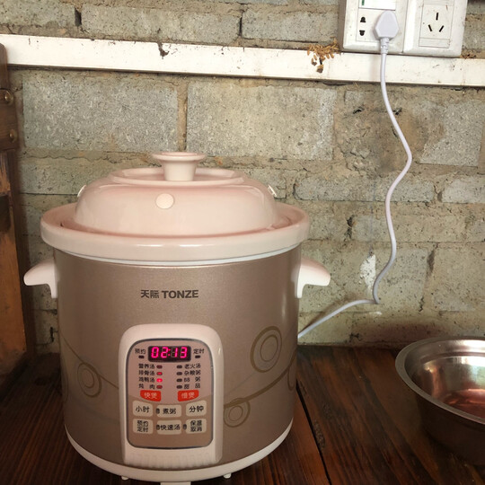 天际(TONZE)电炖锅5L 快慢炖 煮粥煲汤DGD50-50CWD 晒单图