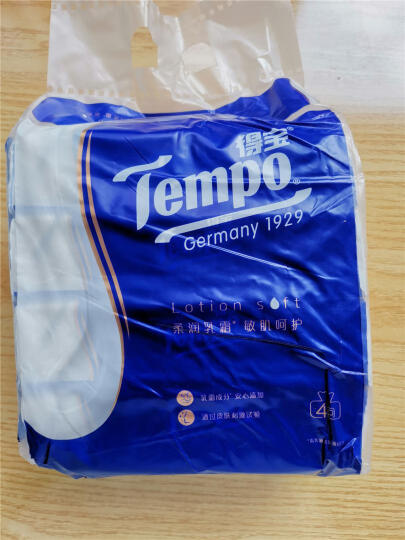 得宝(Tempo) 抽纸 苹果木味18包*4层90抽 抽取式面巾纸 餐纸巾(整箱销售) 晒单图
