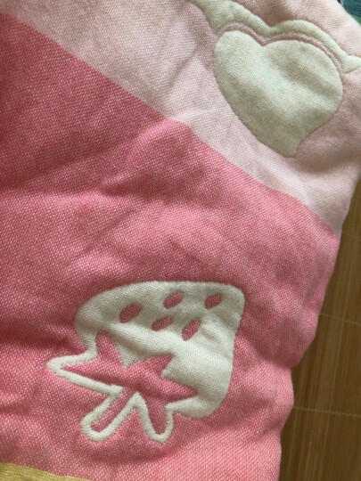 象宝宝（elepbaby）婴儿毯子 宝宝全棉纱布盖毯 提花浴巾包被巾毛巾被115X120CM（水果数字） 晒单图