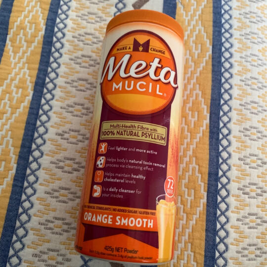 美达施Metamucil 美国进口 膳食纤维粉鲜莓味 72次/罐425g meta低糖代餐粉冲调奶昔 晒单图