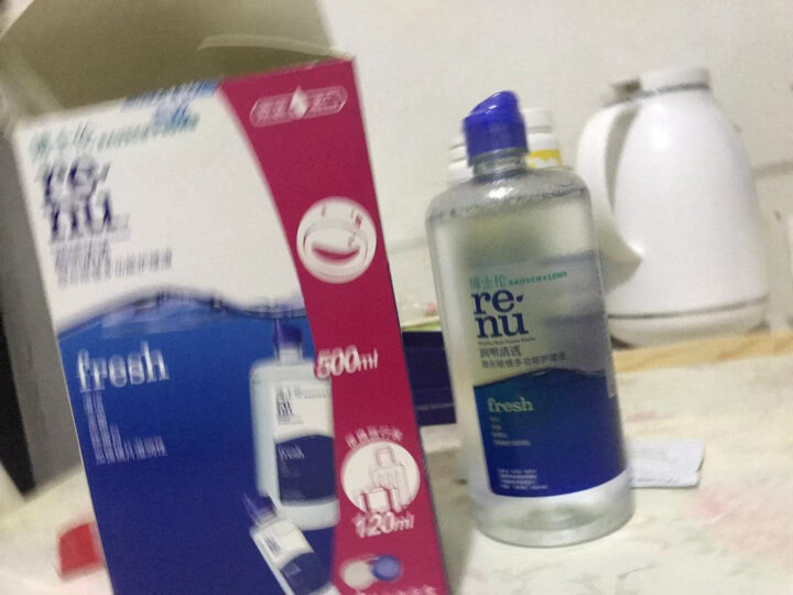 博士伦隐形眼镜护理液 清透500ml+清透120ml 晒单图