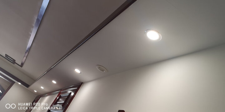 雷士（NVC）  LED筒灯天花灯 金属铝材砂银 4瓦暖白光4000K 开孔70-80mm【绿色家居】 晒单图