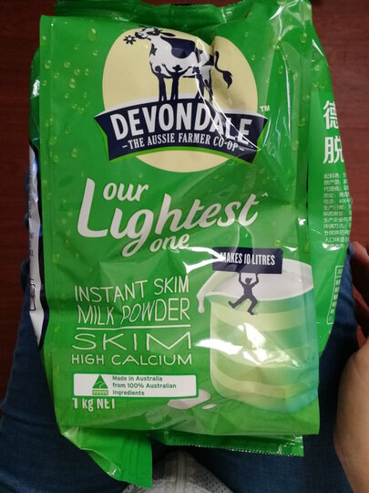 澳大利亚 进口奶粉 德运 (Devondale)调制成人奶粉 (脱脂)1kg 袋装 晒单图