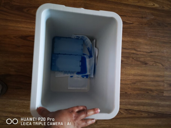 ESKY 保温箱商用家用车用车载冷藏冰块保存箱户外冰桶生鲜保鲜外卖箱 26L蓝盖EPS材质送：2冰板+6冰袋 晒单图