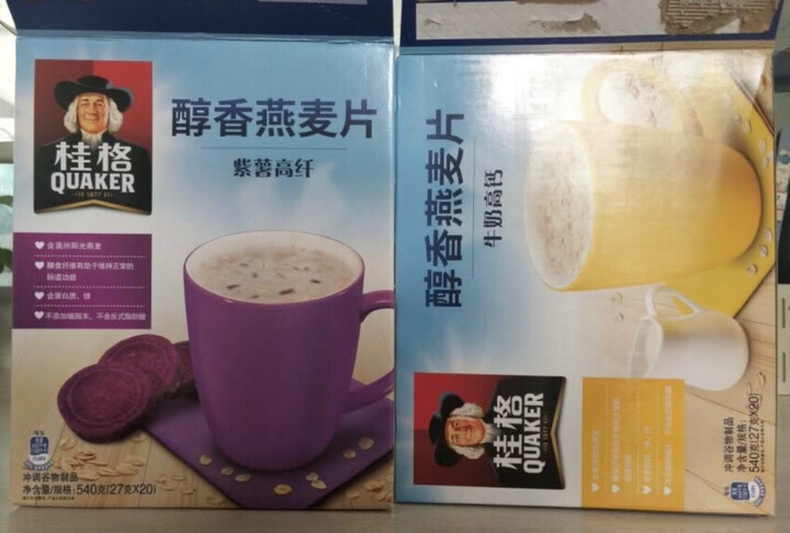 桂格早餐谷物 膳食纤维 即食燕麦片超值装1478g (新老包装随机发货) 晒单图
