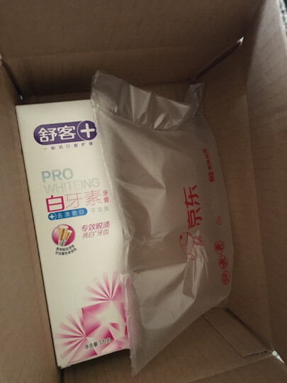 舒客 舒克专业口腔护理白牙素超强脱渍牙膏120g 晒单图