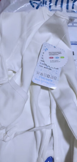 贝贝怡【官方发售】婴儿衣服新生儿连体衣系带绑带哈衣婴儿内衣 蓝色L477（夏季薄款） 新生儿/身高52cm 晒单图