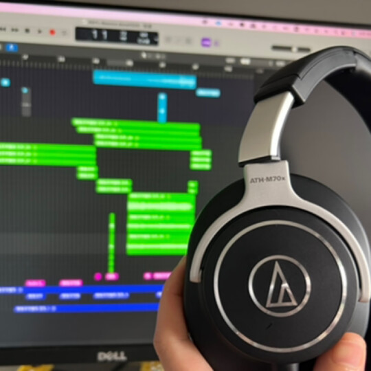 铁三角（Audio-technica）ATH-M70X 高端专业录音头戴式耳机 高度声音还原 晒单图